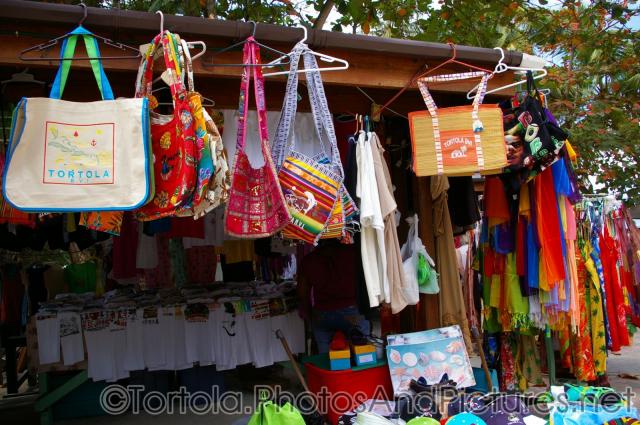 Bags and souvenirs for sale at a shop at beach of Cane Garden Bay in Tortola.jpg
