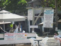 Stanley's Welcome Bar and Menu at Cane Garden Bay in Tortola.jpg