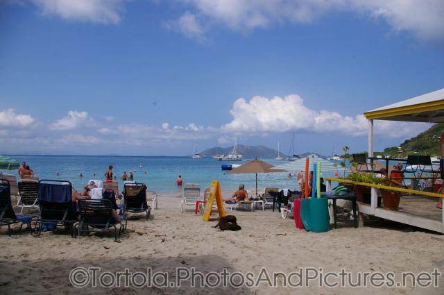 Looking out to the waters of Cane Garden Bay in Tortola from beach.jpg
