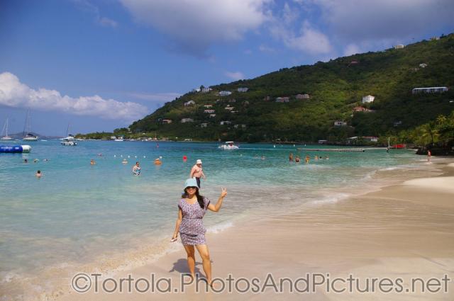 Joann at Cane Garden Bay beach in Tortola.jpg