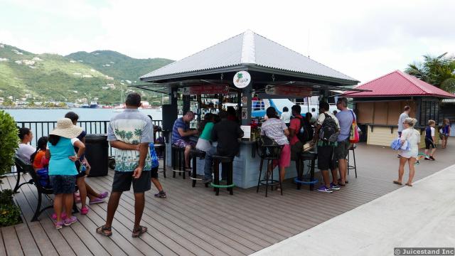 Cruise Guests at Tropix Cocktail Bar in Tortola
