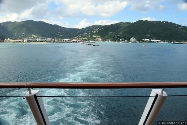 Cruise Ship Leaving Tortola BVI