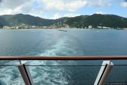 Cruise Ship Leaving Tortola BVI