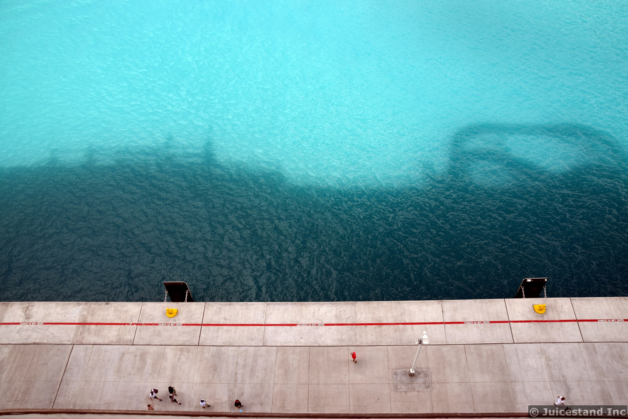 Cruise Ship Shadow next to Tortola Cruise Pier
