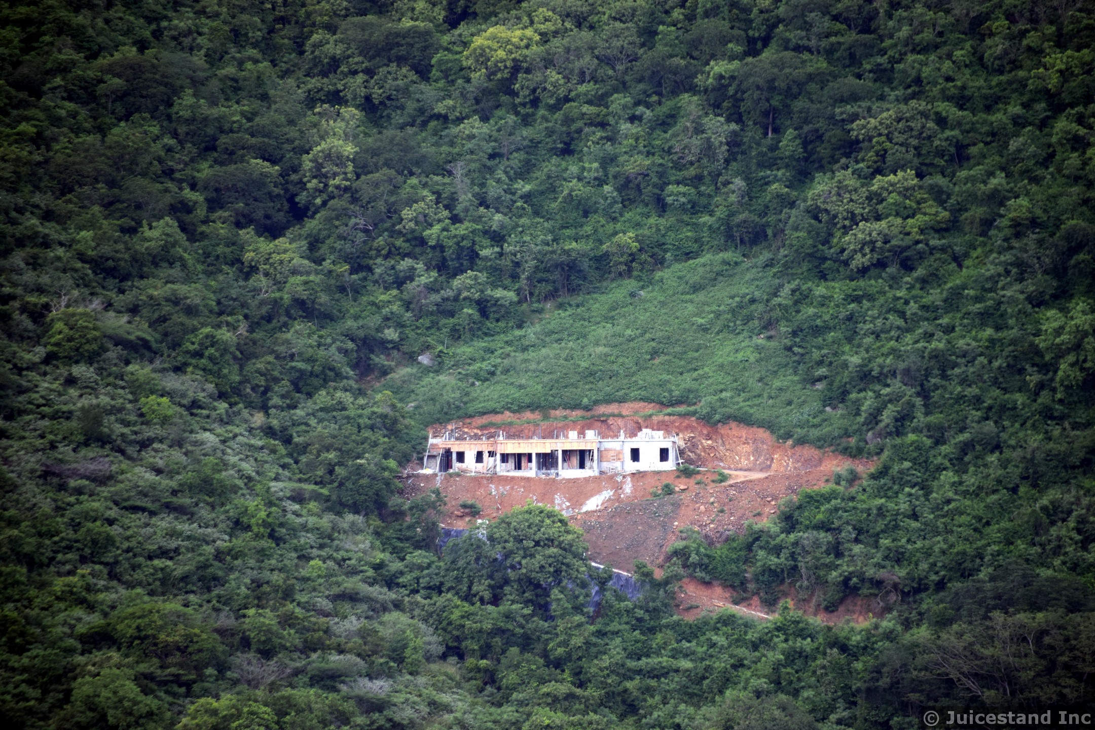 Home Under Construction in Hills of Road Town BVI
