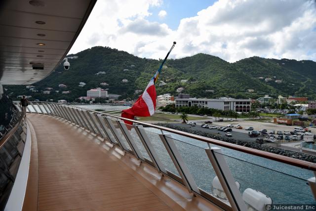 Road Town Seen from Back of Cruise Ship
