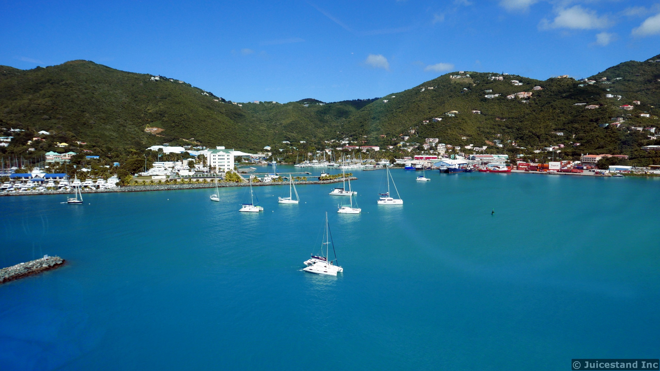 Sailboats at Inner Harbour Tortola
