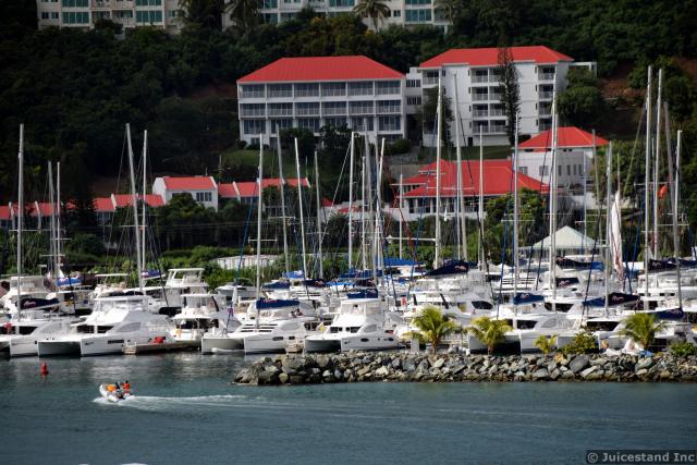 Sailboats Docked at The Moorings BVI