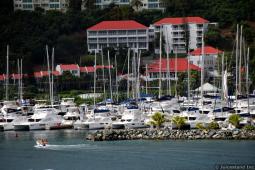 Sailboats Docked at The Moorings BVI