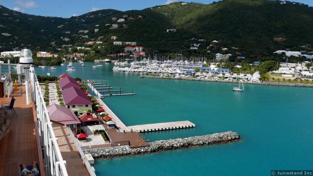 The Moorings BVI seen from Tortola Cruise Pier
