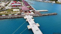 Tortola Cruise Ship Pier viewed from Ship
