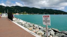 Tortola Cruise Terminal Boardwalk Sign
