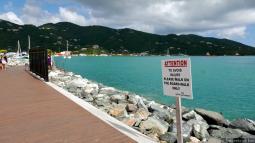 Tortola Cruise Terminal Boardwalk Sign