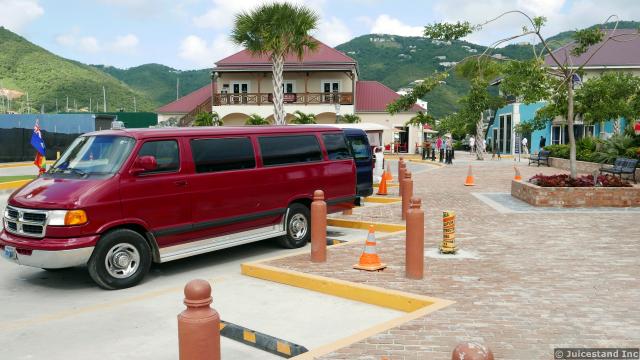 Tour van at Tortola Cruise Port
